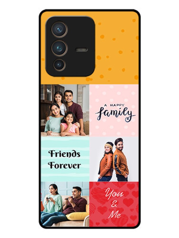 Custom Vivo V23 Pro 5G Personalized Glass Phone Case - Images with Quotes Design