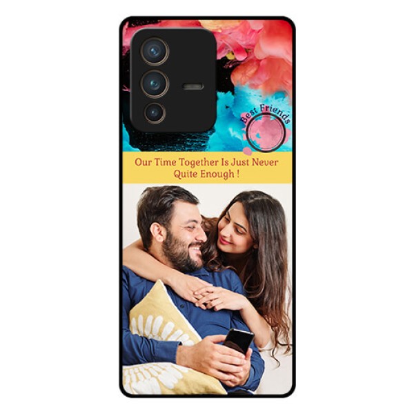 Vivo V23 Pro 5G Custom Glass Mobile Case - Quote with Acrylic Painting Design Vivo V23 Pro 5G Custom Glass Mobile Case - Quote with Acrylic Painting Design