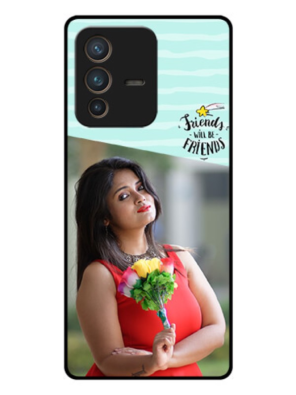 Custom Vivo V23 Pro 5G Custom Glass Phone Case - Friends Picture Icon Design