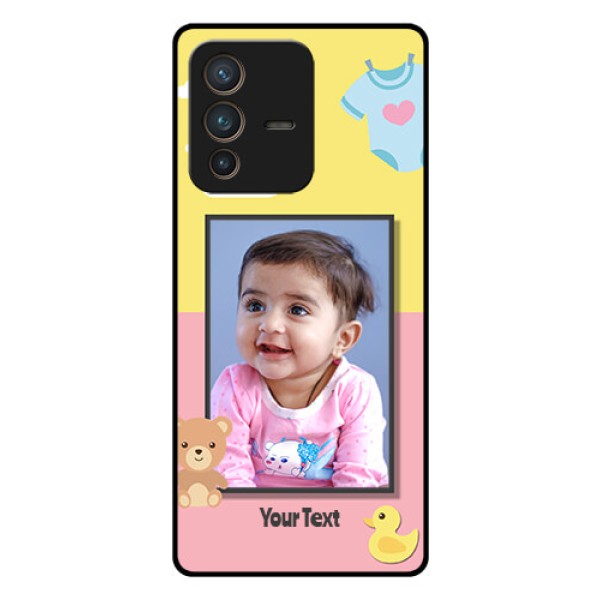 Vivo V23 Pro 5G Photo Printing on Glass Case - Kids 2 Color Design Vivo V23 Pro 5G Photo Printing on Glass Case - Kids 2 Color Design