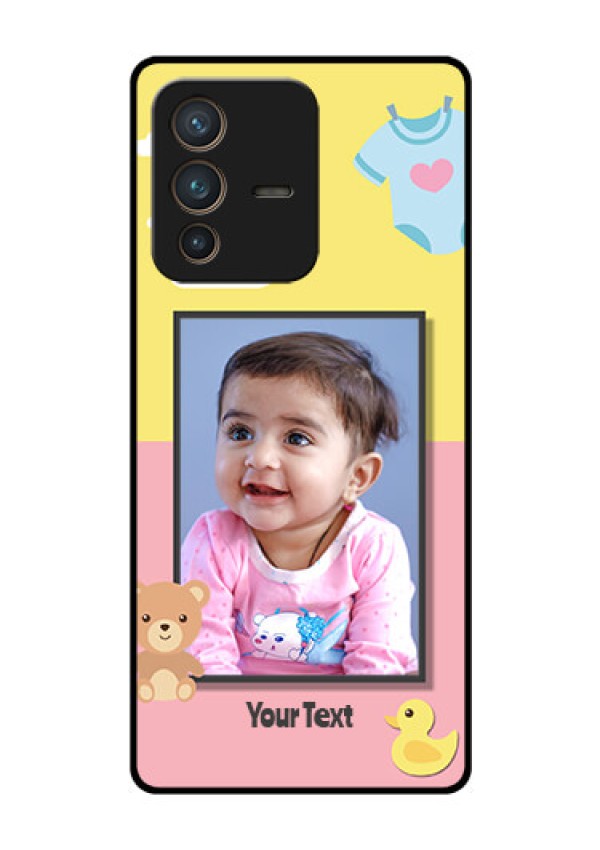 Vivo V23 Pro 5G Photo Printing on Glass Case - Kids 2 Color Design