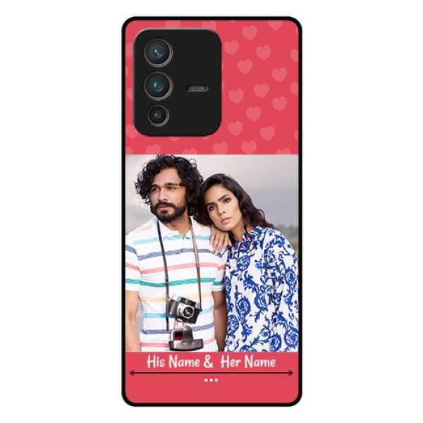 Vivo V23 Pro 5G Photo Printing on Glass Case - Simple Love Design