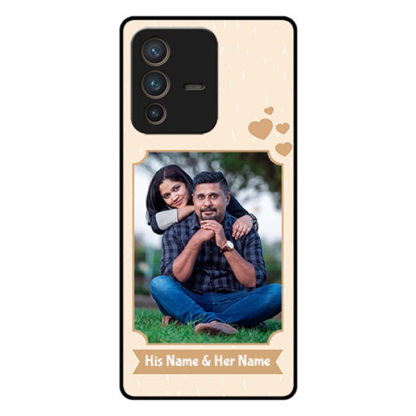 Vivo V23 Pro 5G Custom Glass Phone Case - with confetti love design Vivo V23 Pro 5G Custom Glass Phone Case - with confetti love design