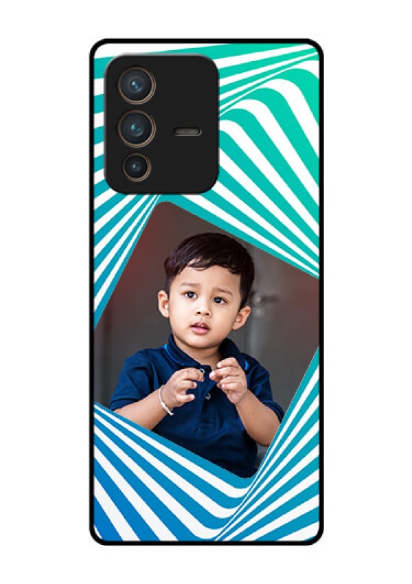 Vivo V23 Pro 5G Personalized Glass Phone Case - Abstract Spiral Design