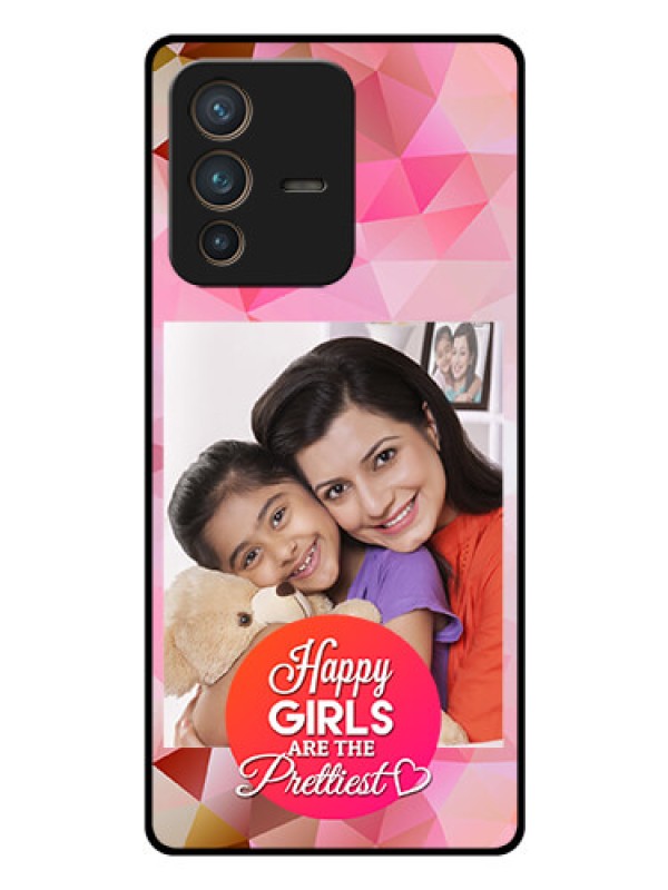 Custom Vivo V23 Pro 5G Photo Printing on Glass Case - Abstract Triangle Design