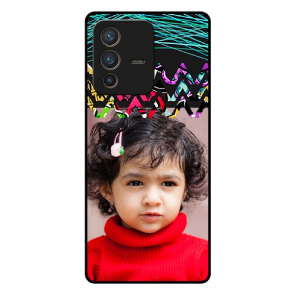 Vivo V23 Pro 5G Personalized Glass Phone Case - Neon Abstract Design