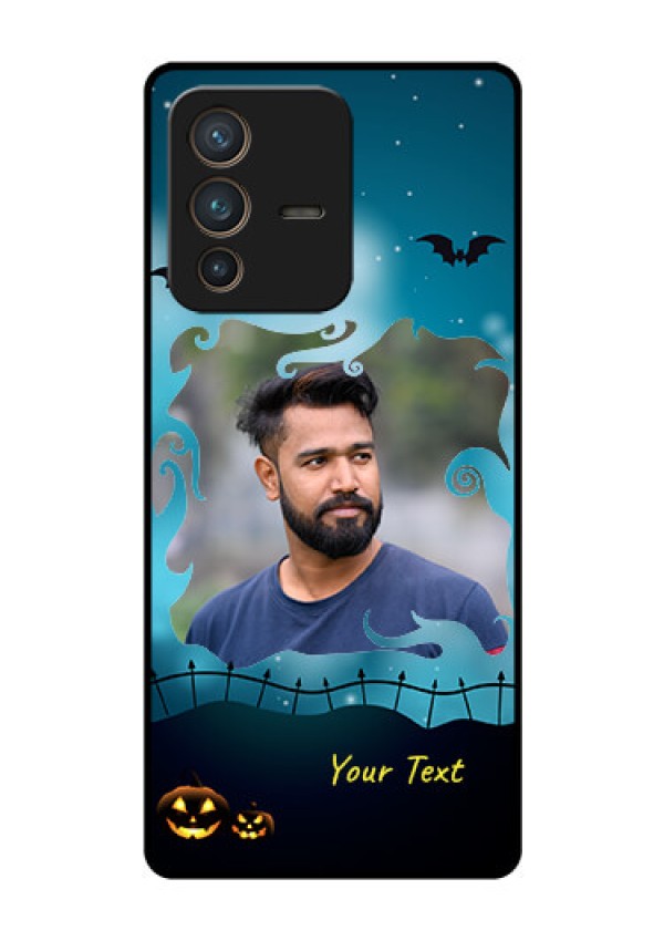 Vivo V23 Pro 5G Custom Glass Phone Case - Halloween frame design