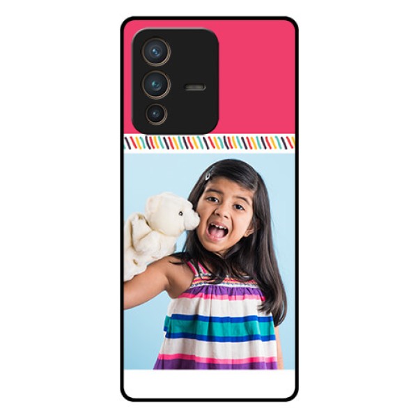 Vivo V23 Pro 5G Personalized Glass Phone Case - Line art design