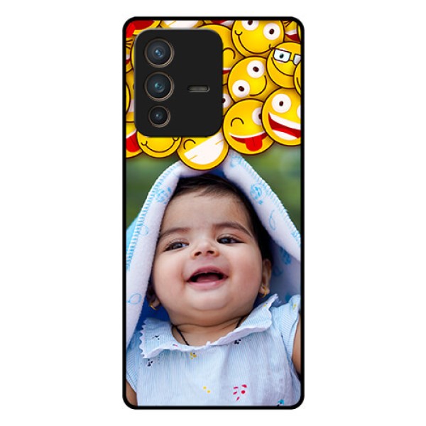 Vivo V23 Pro 5G Custom Glass Mobile Case - with Smiley Emoji Design Vivo V23 Pro 5G Custom Glass Mobile Case - with Smiley Emoji Design