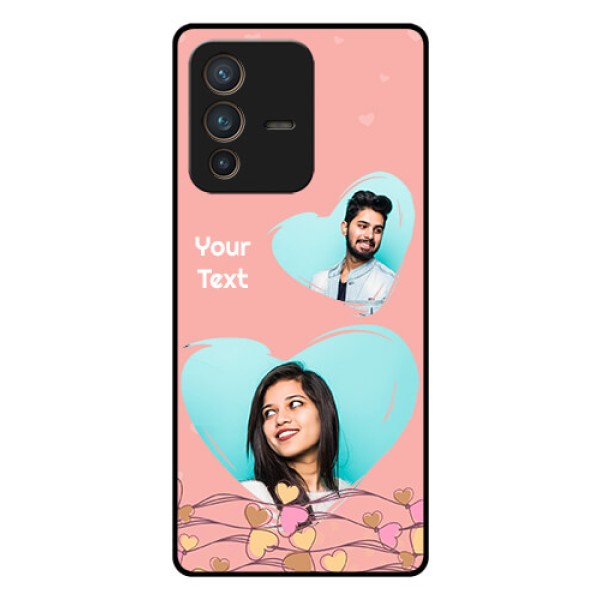 Vivo V23 Pro 5G Custom Glass Mobile Case - Love Doodle Design
