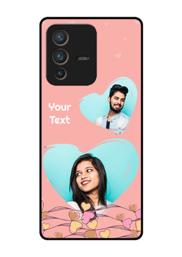 Vivo V23 Pro 5G Custom Glass Mobile Case - Love Doodle Design
