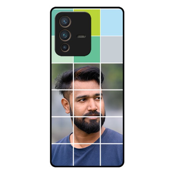 Vivo V23 Pro 5G Photo Printing on Glass Case - with white box pattern Vivo V23 Pro 5G Photo Printing on Glass Case - with white box pattern