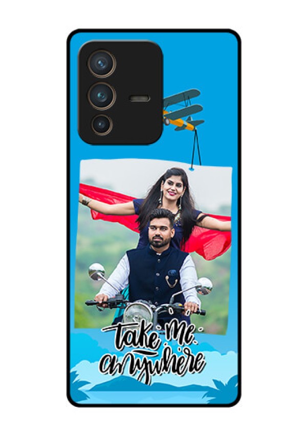 Vivo V23 Pro 5G Custom Glass Mobile Case - Traveller Design