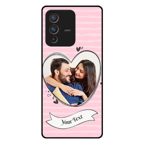 Vivo V23 Pro 5G Custom Glass Phone Case - Vintage Heart Design Vivo V23 Pro 5G Custom Glass Phone Case - Vintage Heart Design