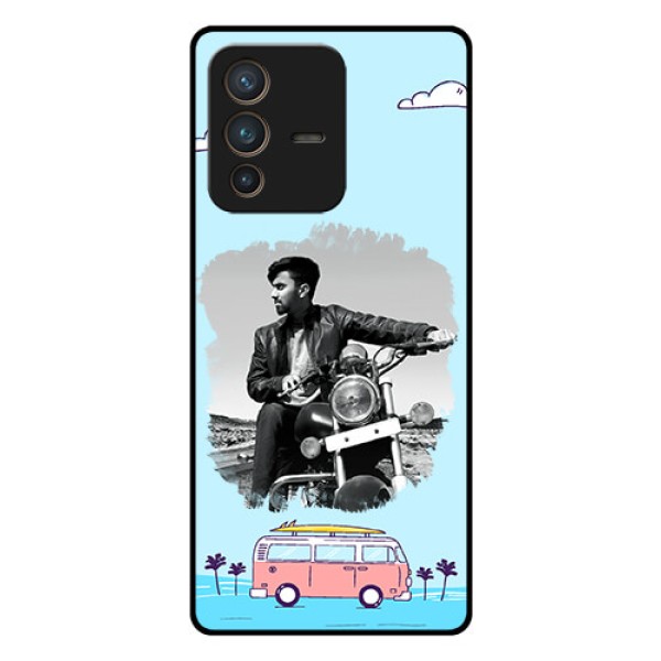 Vivo V23 Pro 5G Photo Printing on Glass Case - Travel & Adventure Design