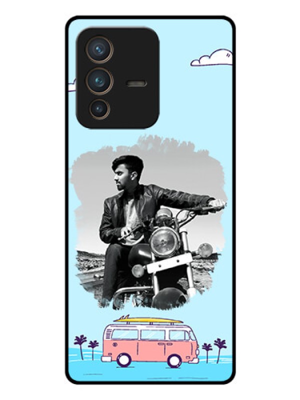 Custom Vivo V23 Pro 5G Photo Printing on Glass Case - Travel & Adventure Design