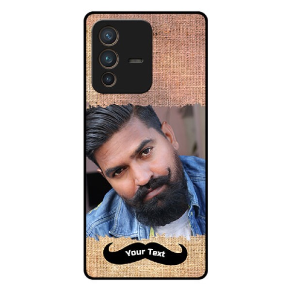 Vivo V23 Pro 5G Personalized Glass Phone Case - with Texture Design