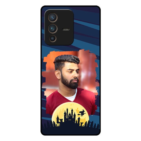 Vivo V23 Pro 5G Photo Printing on Glass Case - Halloween Witch Design