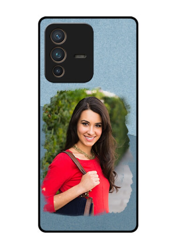 Vivo V23 Pro 5G Custom Glass Mobile Case - Grunge Line Art Design