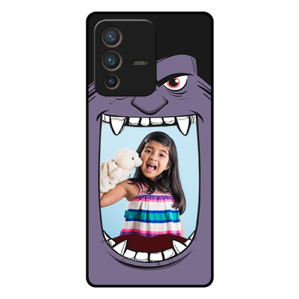 Vivo V23 Pro 5G Custom Glass Phone Case - Angry Monster Design Vivo V23 Pro 5G Custom Glass Phone Case - Angry Monster Design