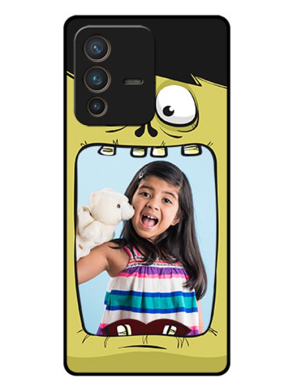 Custom Vivo V23 Pro 5G Personalized Glass Phone Case - Cartoon monster back case Design
