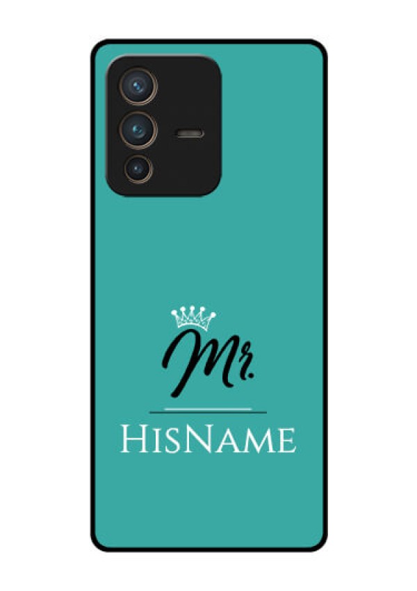 Vivo V23 Pro 5G Custom Glass Phone Case Mr with Name