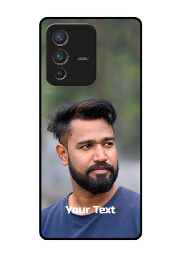 Vivo V23 Pro 5G Glass Mobile Cover: Photo with Text