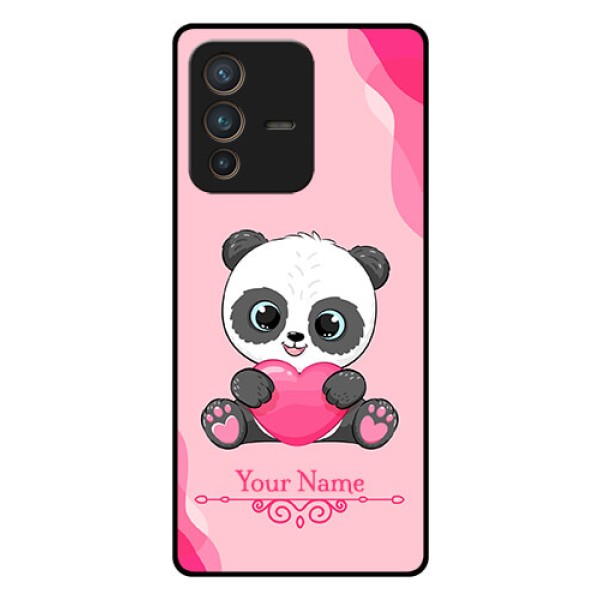 Vivo V23 Pro 5G Custom Glass Mobile Case - Cute Panda Design