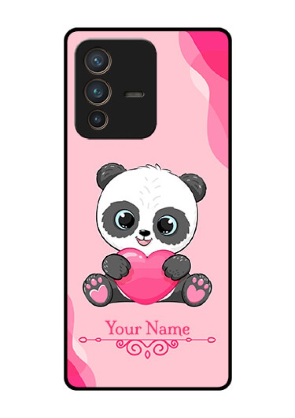 Vivo V23 Pro 5G Custom Glass Mobile Case - Cute Panda Design
