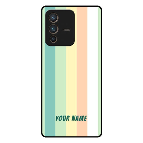 Vivo V23 Pro 5G Photo Printing on Glass Case - Multi-colour Stripes Design Vivo V23 Pro 5G Photo Printing on Glass Case - Multi-colour Stripes Design