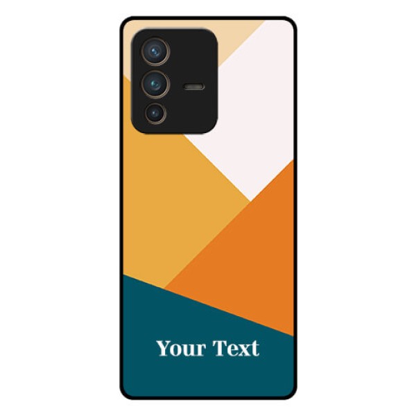 Vivo V23 Pro 5G Personalized Glass Phone Case - Stacked Multi-colour Design Vivo V23 Pro 5G Personalized Glass Phone Case - Stacked Multi-colour Design