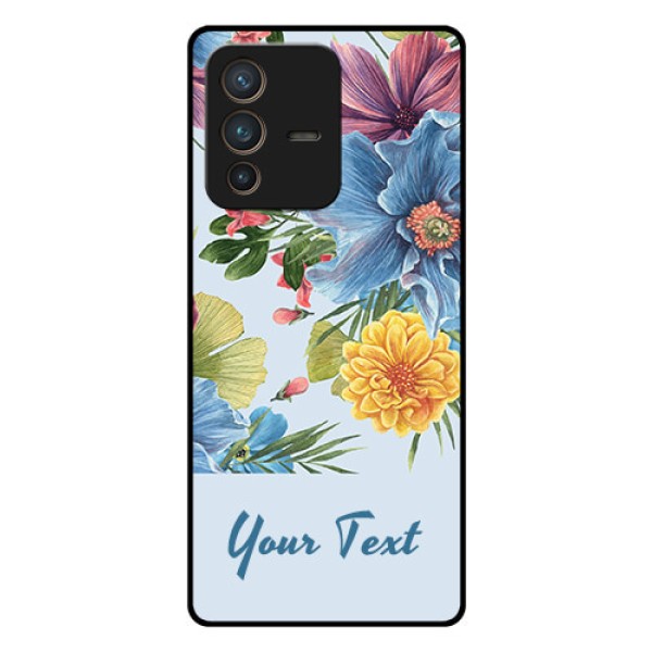 Vivo V23 Pro 5G Custom Glass Mobile Case - Stunning Watercolored Flowers Painting Design Vivo V23 Pro 5G Custom Glass Mobile Case - Stunning Watercolored Flowers Painting Design