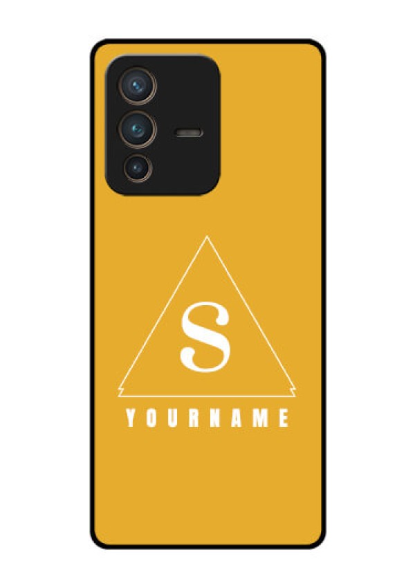 Vivo V23 Pro 5G Personalized Glass Phone Case - simple triangle Design