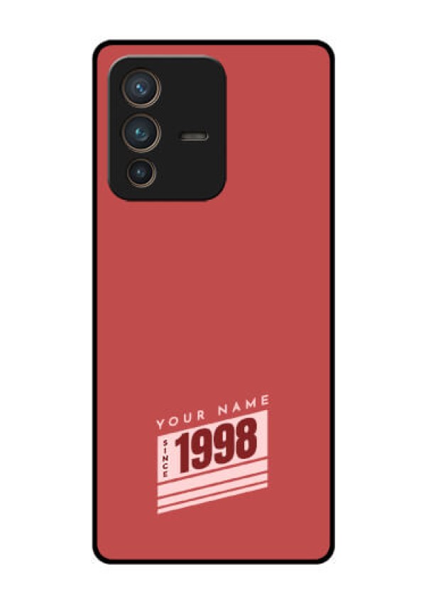 Vivo V23 Pro 5G Custom Glass Phone Case - Red custom year of birth Design
