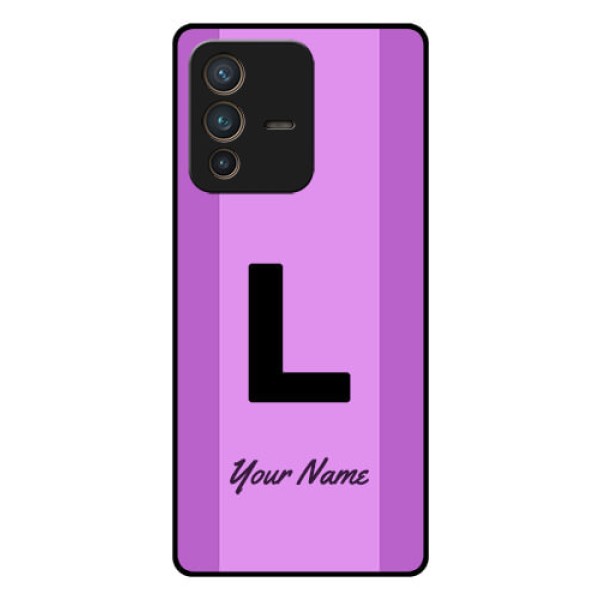 Vivo V23 Pro 5G Custom Glass Phone Case - Tricolor custom text Design