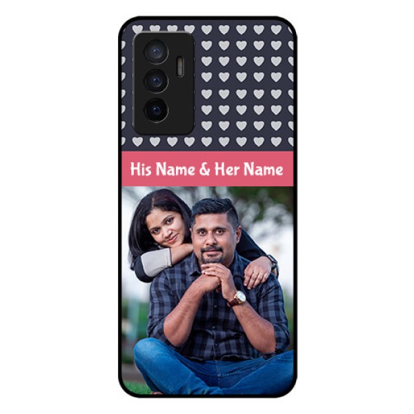 Vivo V23e 5G Custom Glass Mobile Case - Love Symbols Design