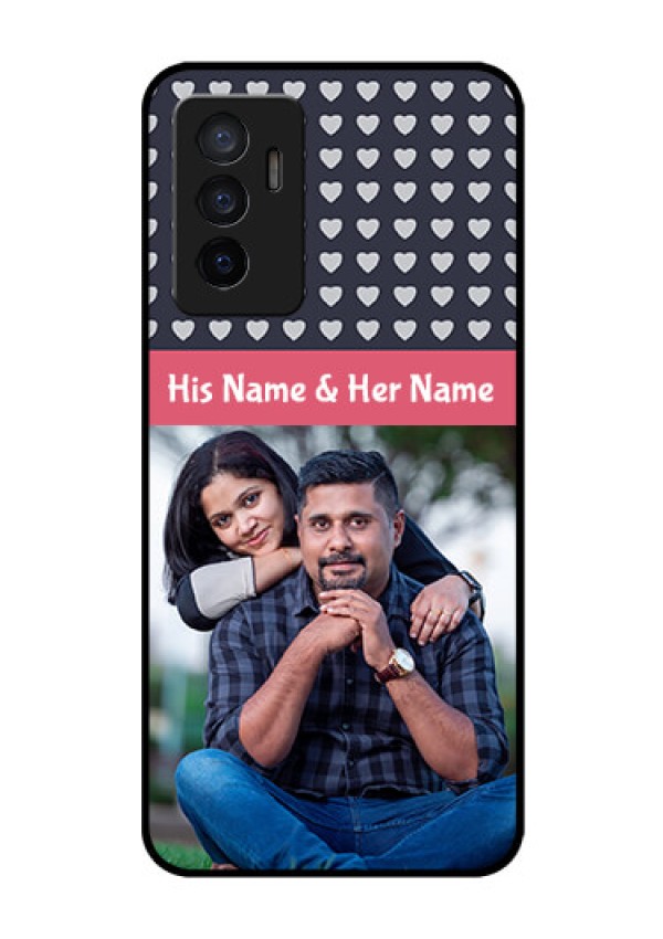 Vivo V23e 5G Custom Glass Mobile Case - Love Symbols Design