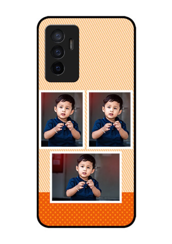 Vivo V23e 5G Photo Printing on Glass Case - Bulk Photos Upload Design