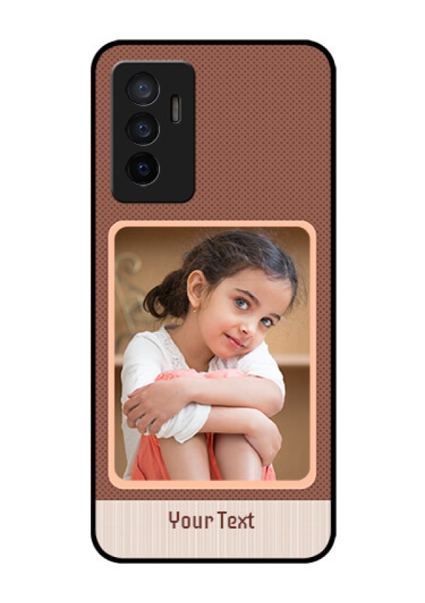 Vivo V23e 5G Custom Glass Phone Case - Simple Pic Upload Design