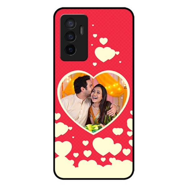 Vivo V23e 5G Custom Glass Mobile Case - Love Symbols Phone Cover Design Vivo V23e 5G Custom Glass Mobile Case - Love Symbols Phone Cover Design