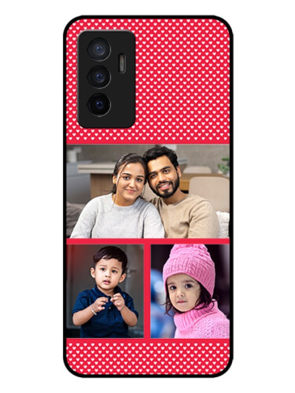 Custom Vivo V23e 5G Personalized Glass Phone Case - Bulk Pic Upload Design