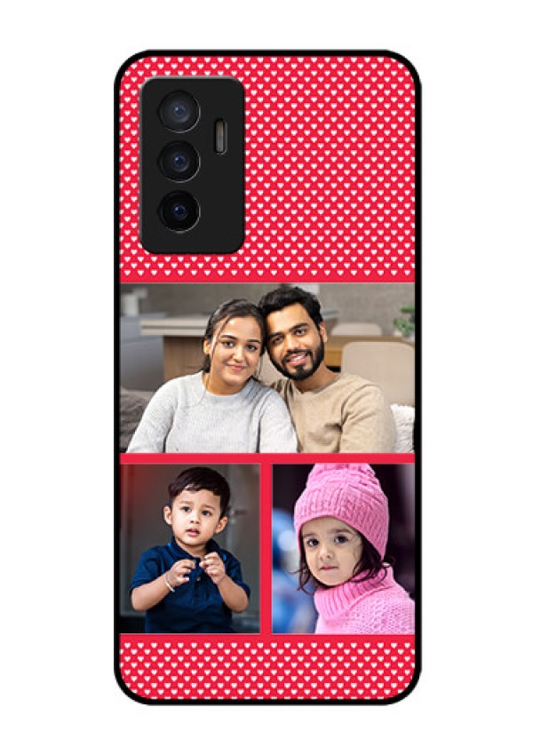 Vivo V23e 5G Personalized Glass Phone Case - Bulk Pic Upload Design