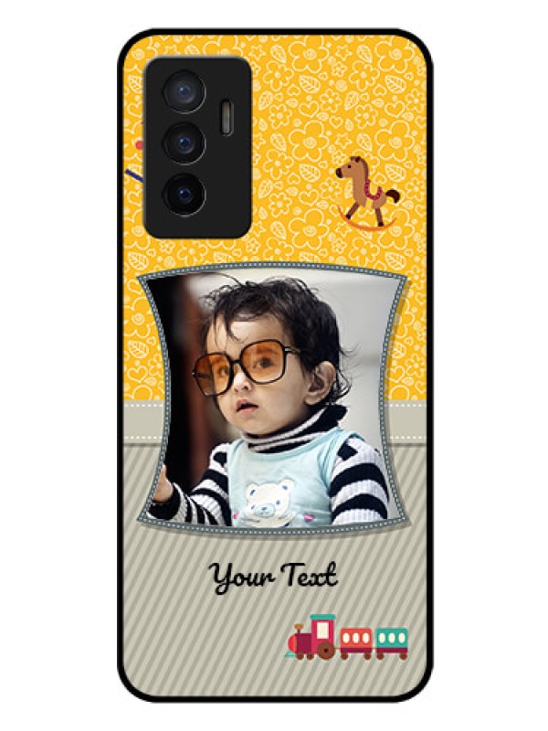 Custom Vivo V23e 5G Personalized Glass Phone Case - Baby Picture Upload Design