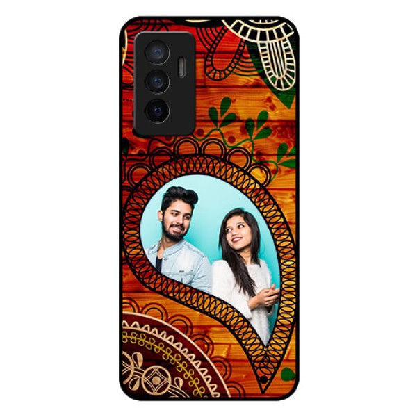 Vivo V23e 5G Personalized Glass Phone Case - Abstract Colorful Design