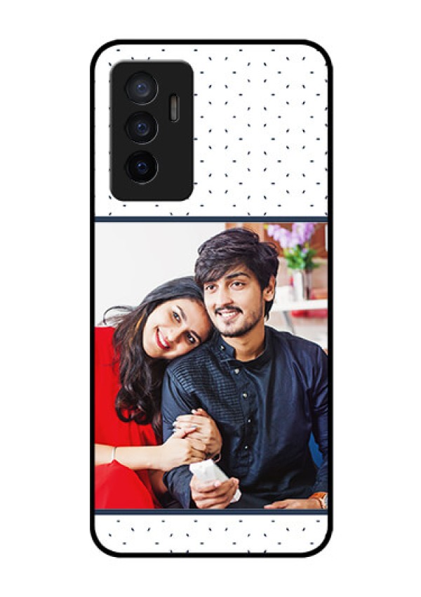 Vivo V23e 5G Personalized Glass Phone Case - Premium Dot Design