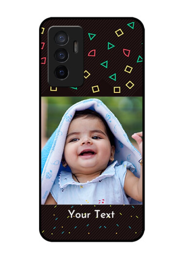 Vivo V23e 5G Custom Glass Phone Case - with confetti birthday design