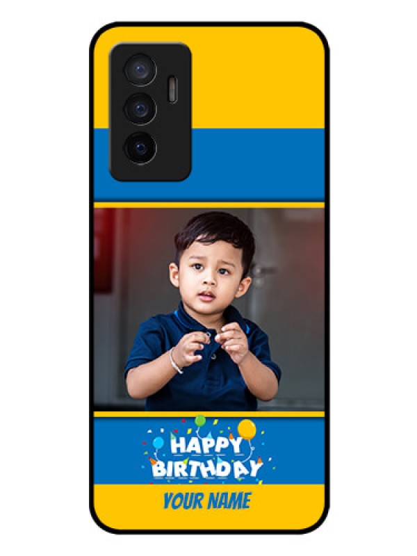 Custom Vivo V23e 5G Custom Glass Mobile Case - Birthday Wishes Design