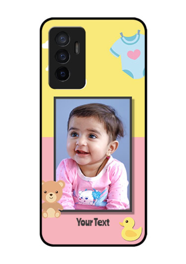 Vivo V23e 5G Photo Printing on Glass Case - Kids 2 Color Design