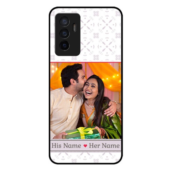 Vivo V23e 5G Custom Glass Mobile Case - with Photo and Ethnic Design Vivo V23e 5G Custom Glass Mobile Case - with Photo and Ethnic Design