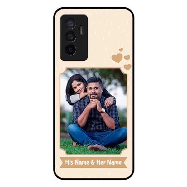 Vivo V23e 5G Custom Glass Phone Case - with confetti love design Vivo V23e 5G Custom Glass Phone Case - with confetti love design